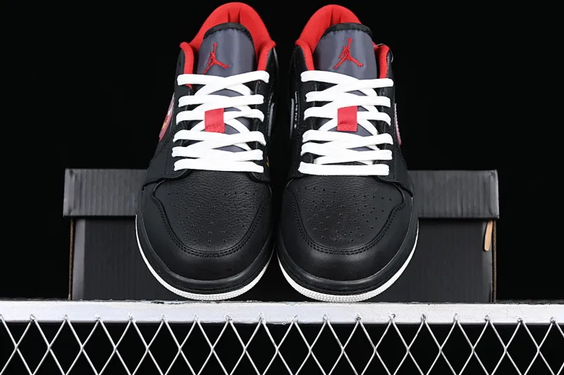 All categories Air Jordan Jordan series basketball shoes Air Jordan 1 Low Air Jordan 1 Low "Flaming Swoosh" AJ1 Joe 1 black red flame FJ7073-010